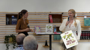 Bogforum 2023 interview Signe Ørom og Julie Folmer-Niemann